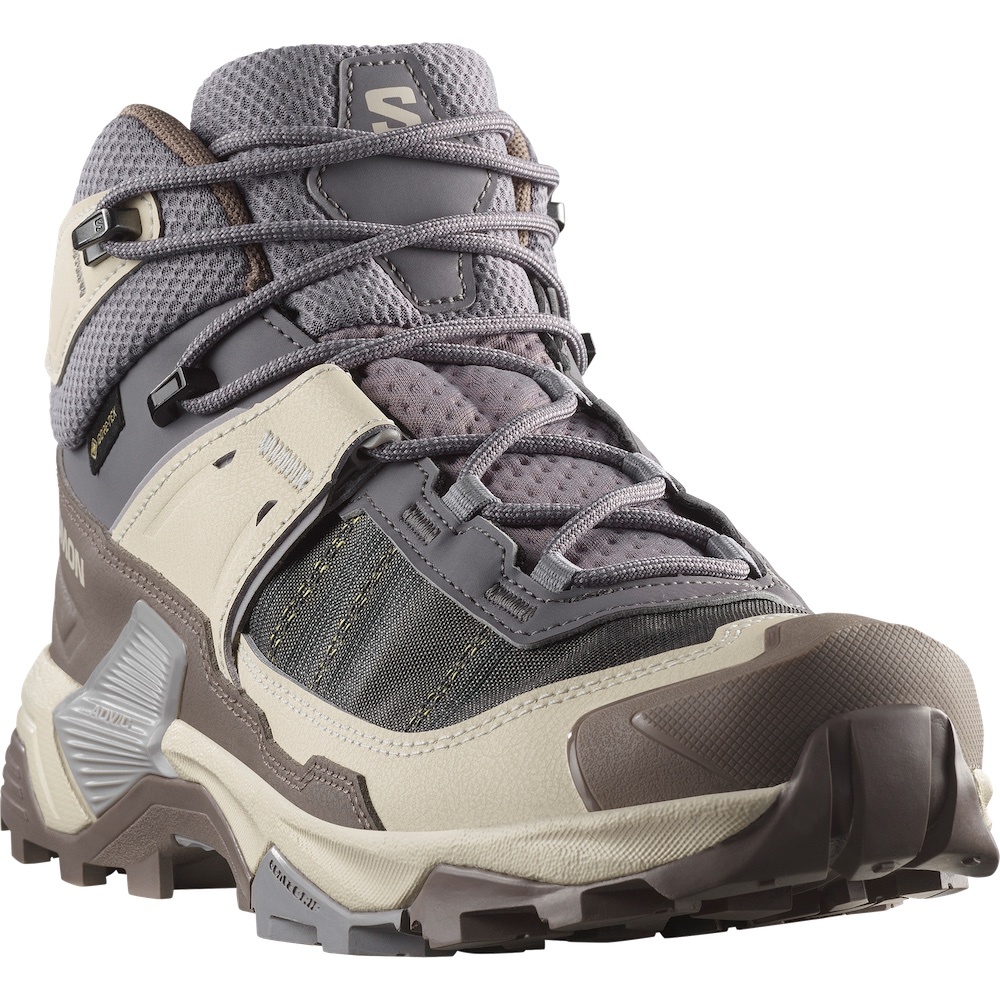 Salomon X ULTRA 5 GORE-TEX 女款 中筒登山鞋 防水健行鞋 478549 劍灰/鋼鐵灰/海鷗灰 [HappyOutdoor]