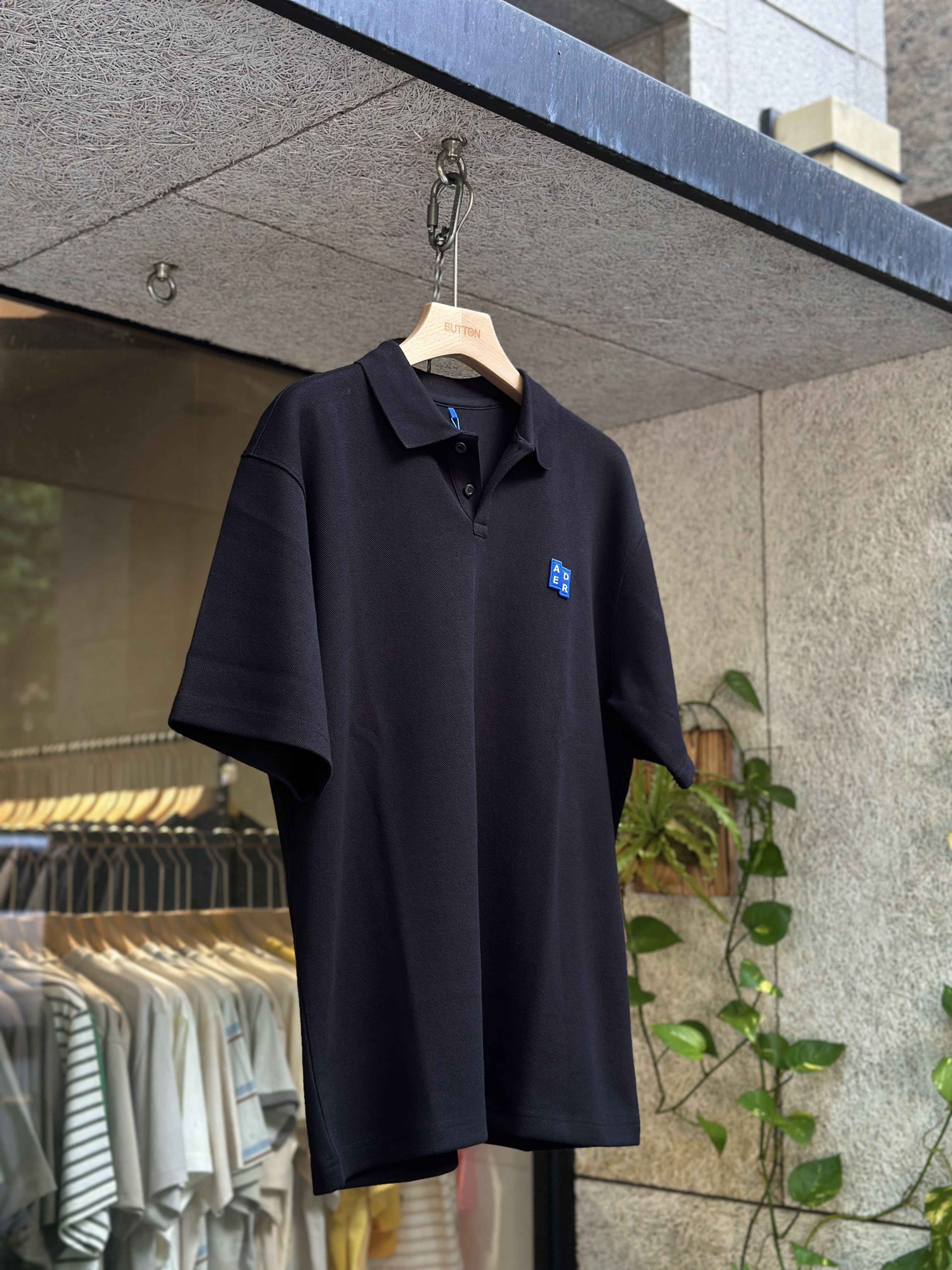 【現貨】Ader error 經典款 大logo 布標 Polo衫 短袖 上衣 BO42FYPL0201