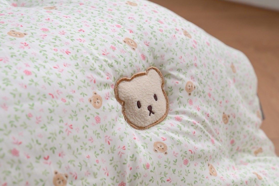 可愛大頭熊LOGO四季被/枕頭套