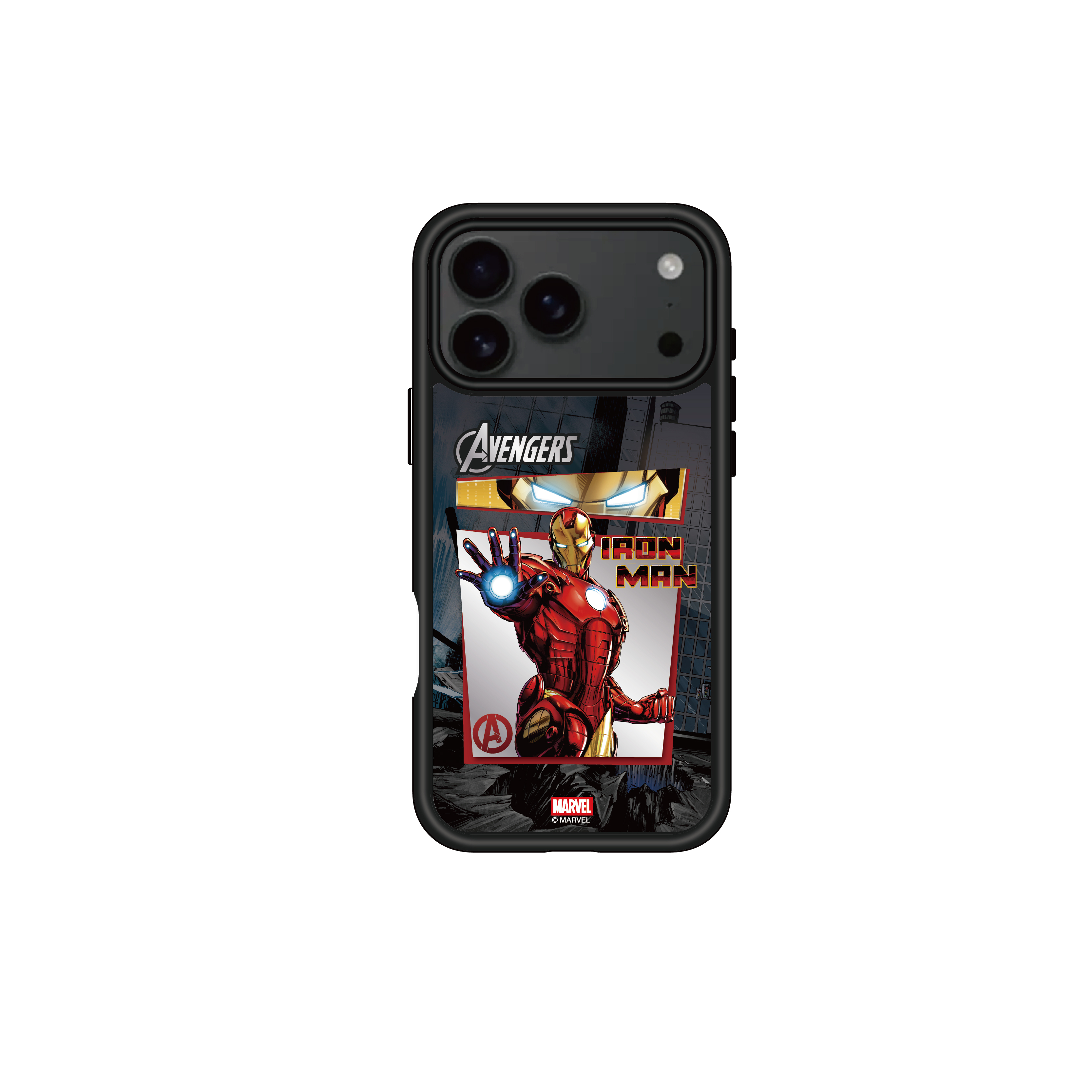 i-Smart MagSafe Mirror Phone Case (Iron Man-Ruin)
