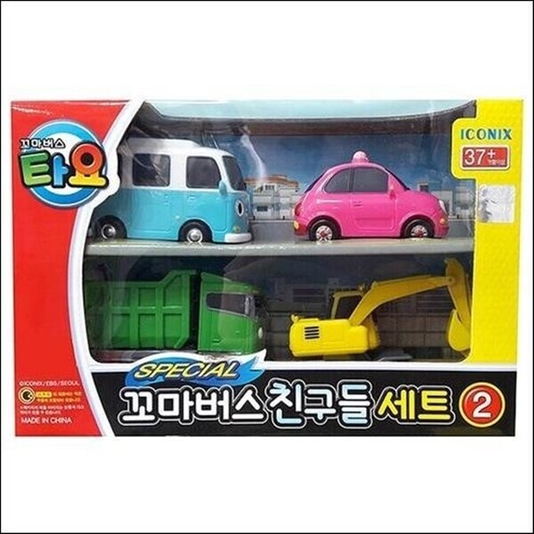 《 小巴士TAYO 》  綜合小車4件組