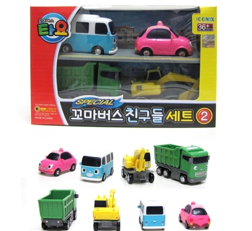 《 小巴士TAYO 》  綜合小車4件組