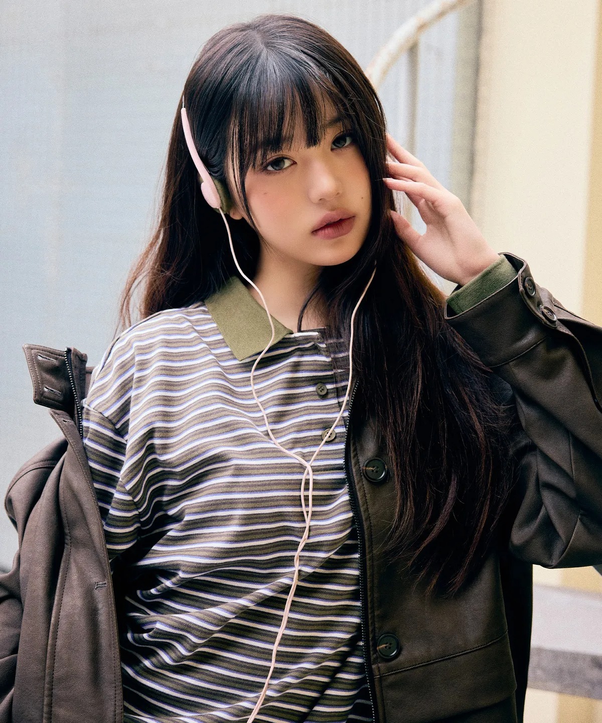 ROLAROLA ROLA COLLAR STRIPE T-SHIRT