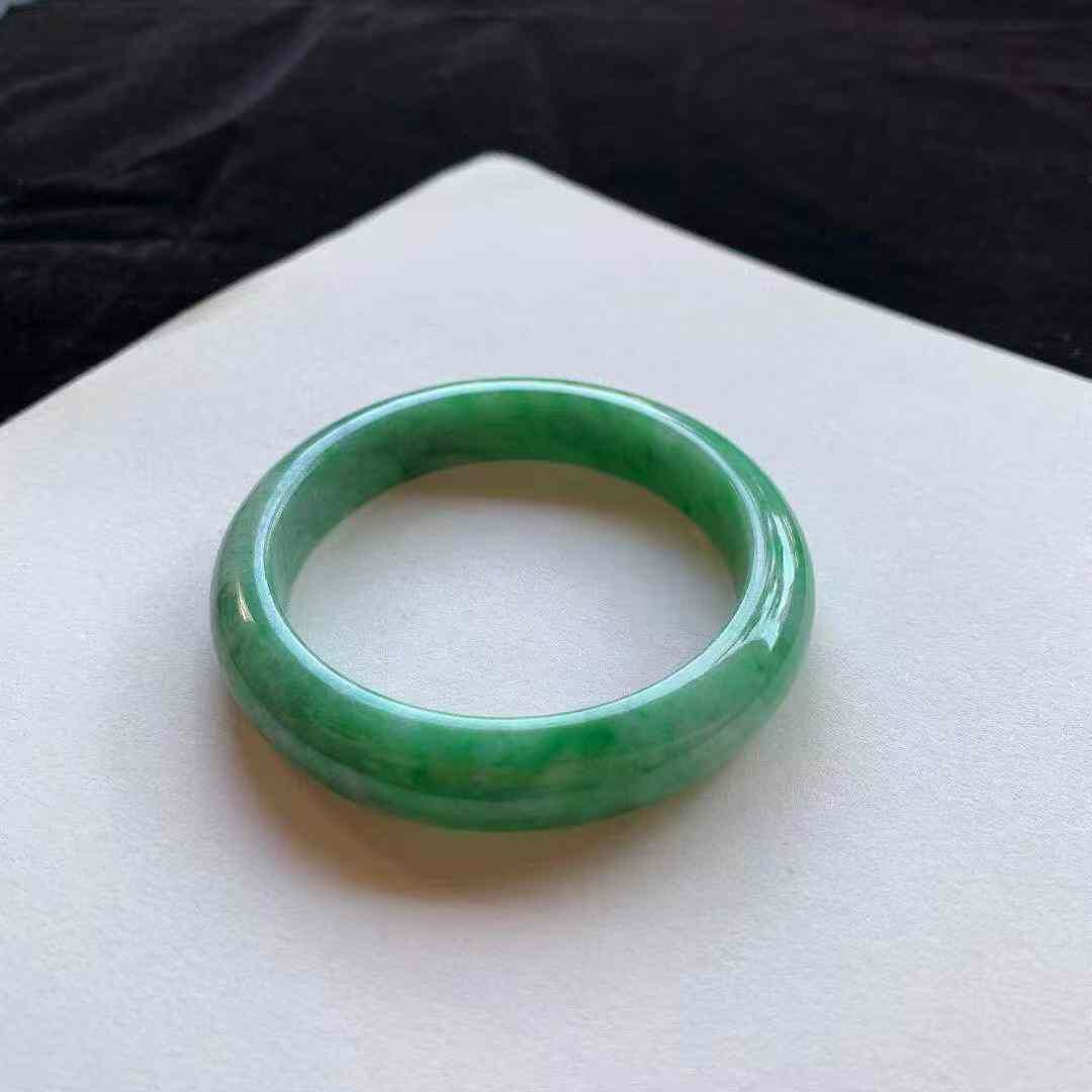 92235 54.8mm陽綠正圈翡翠手鐲 (54-56)