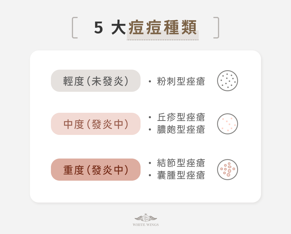 5 大痘痘種類