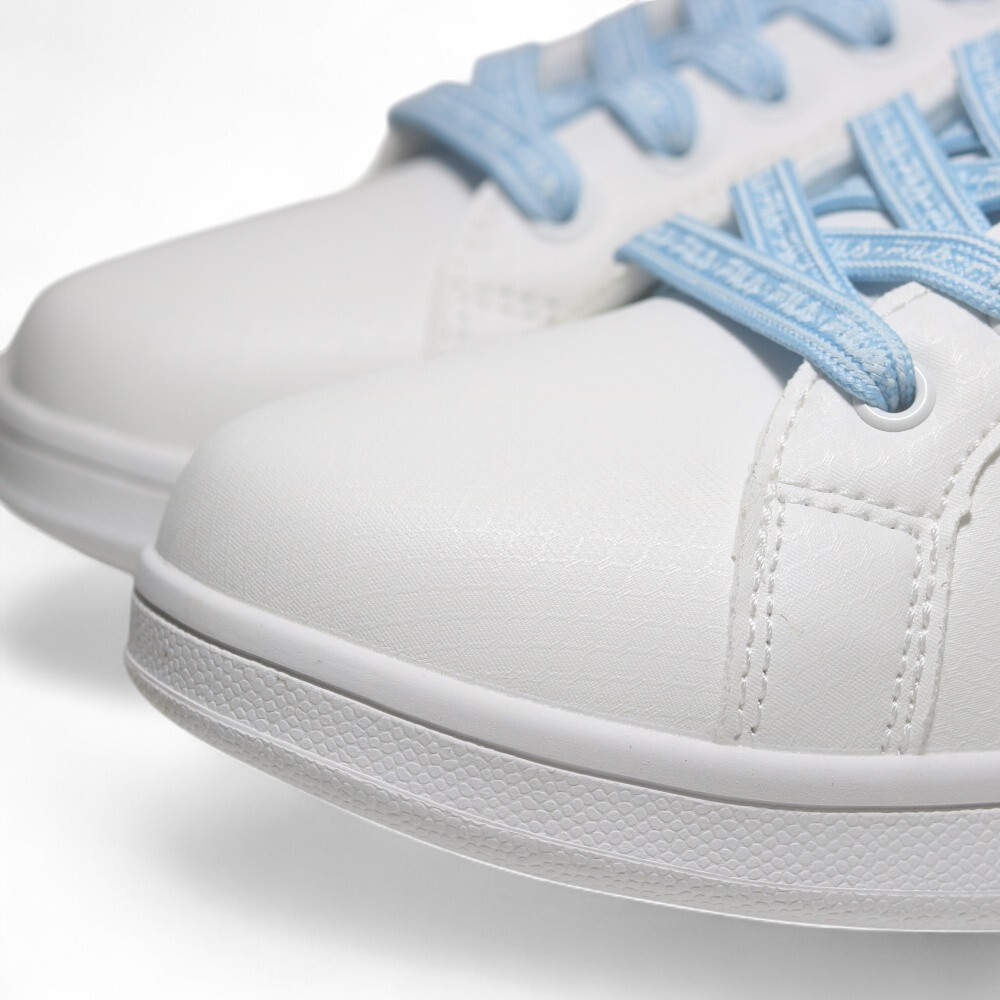 FILA 休閒鞋 白水藍 皮革 復古 小白鞋 女 5C923Z113