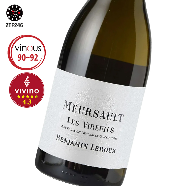 Benjamin Leroux Meursault Les Vireuils Blanc 2021