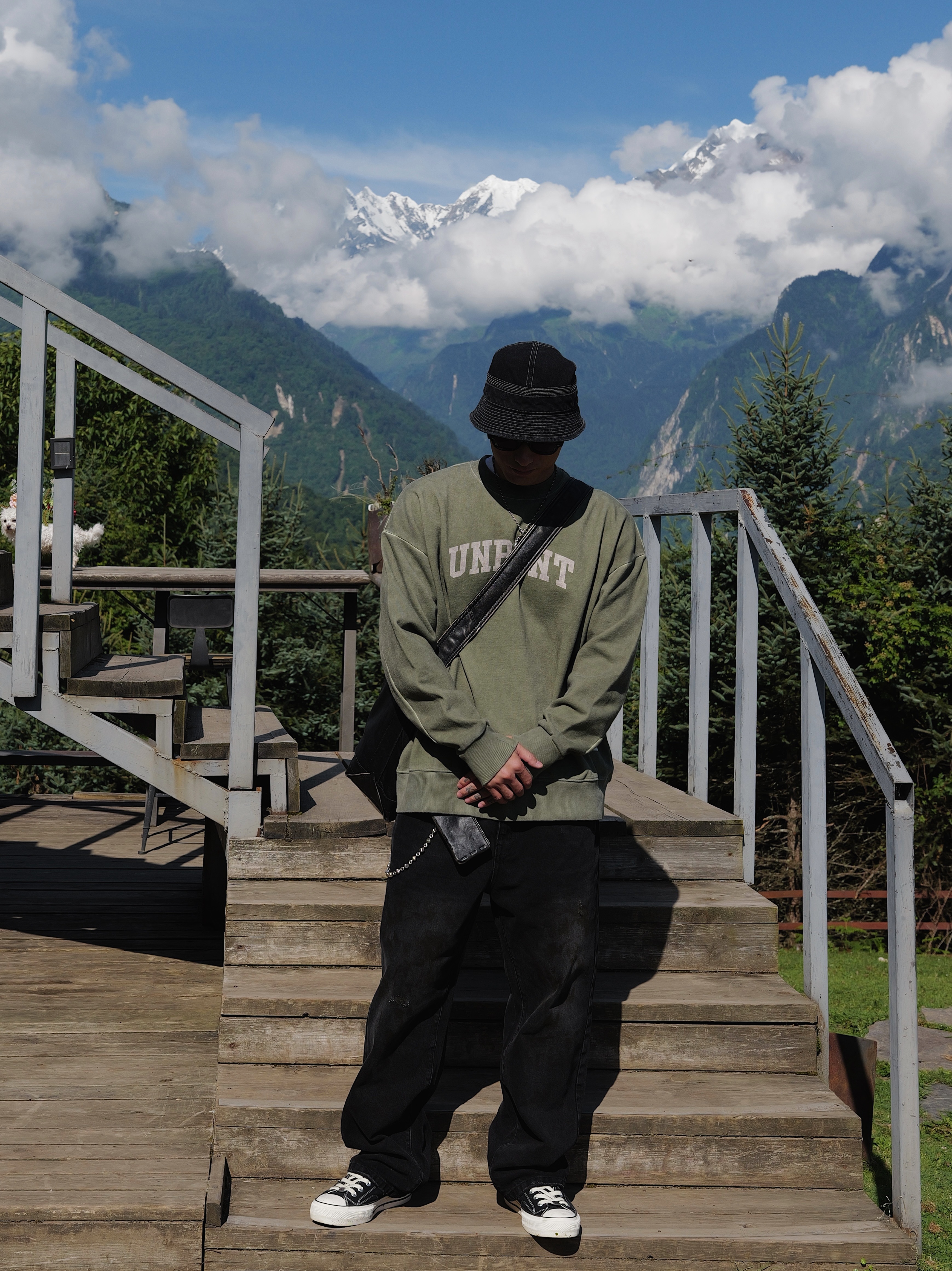 #預購 UNBENT 25AW 復古潑墨 髒髒牛仔褲 兩色