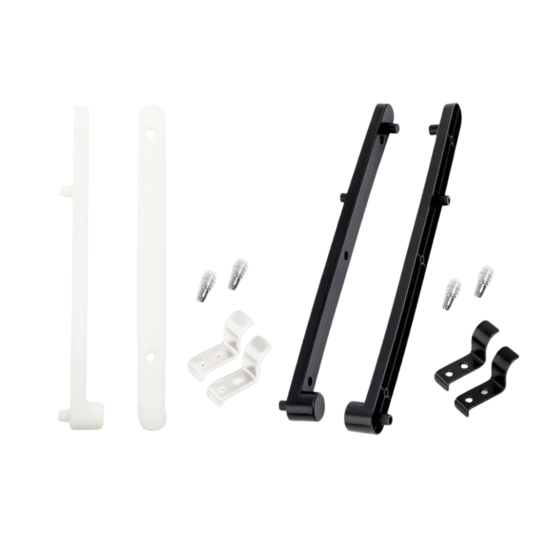 【五金小姐】上掀(上翻)塑膠門板滑軌 [ 2支/組 ]