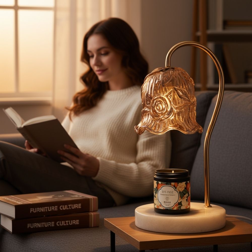 雲石玫瑰琥珀 香氛融蠟燈禮盒