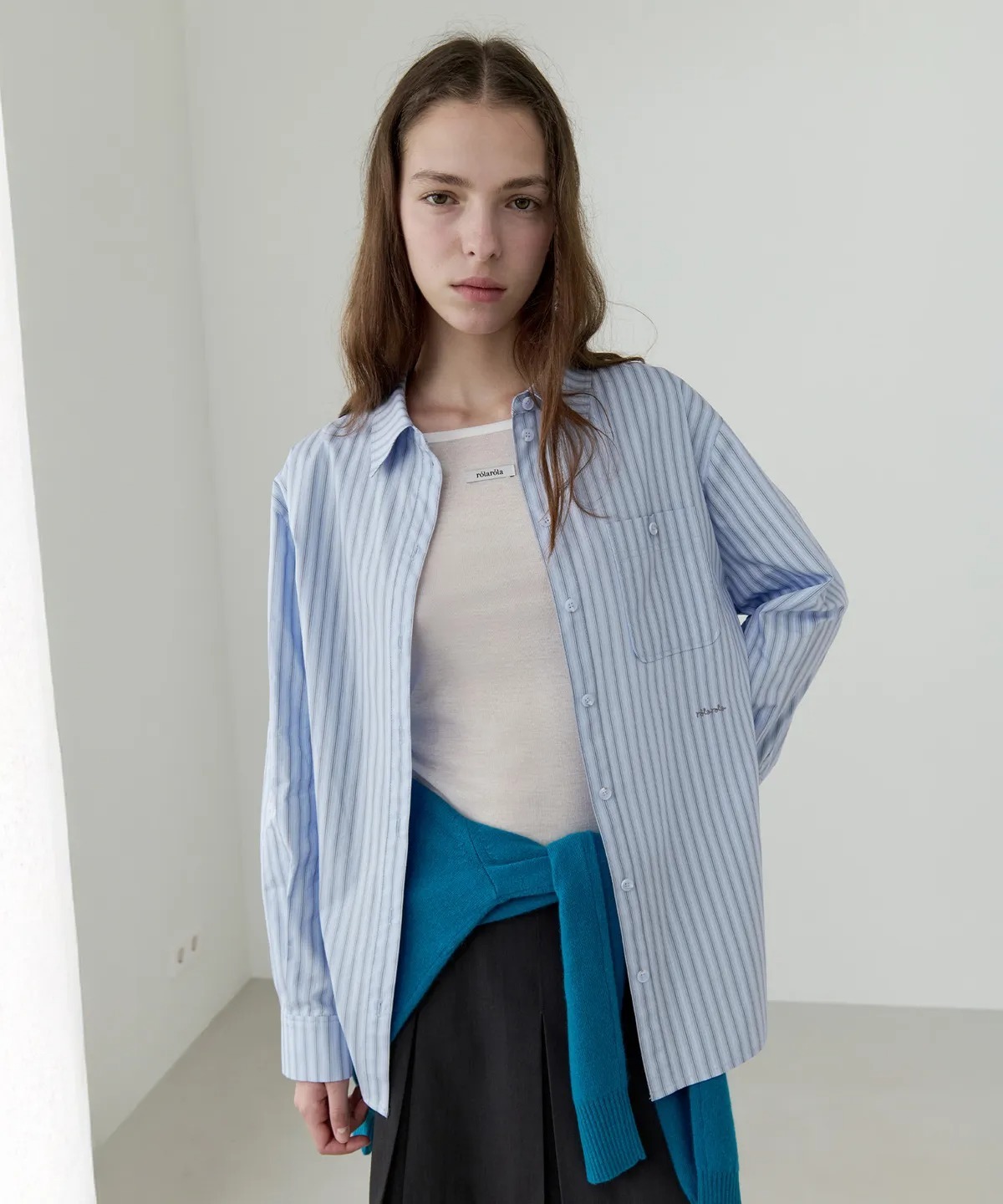 ROLAROLA OVERSIZE STRIPE SHIRT