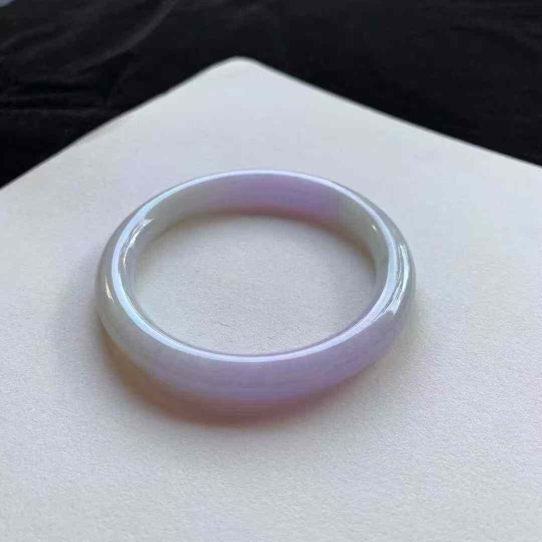 92238 60mm冰艷紫圓條翡翠手鐲 (58-60)