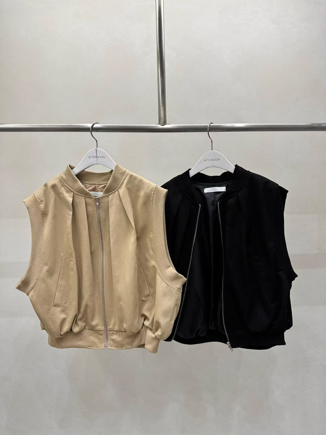 AF5014 超百搭拉鏈背心外套