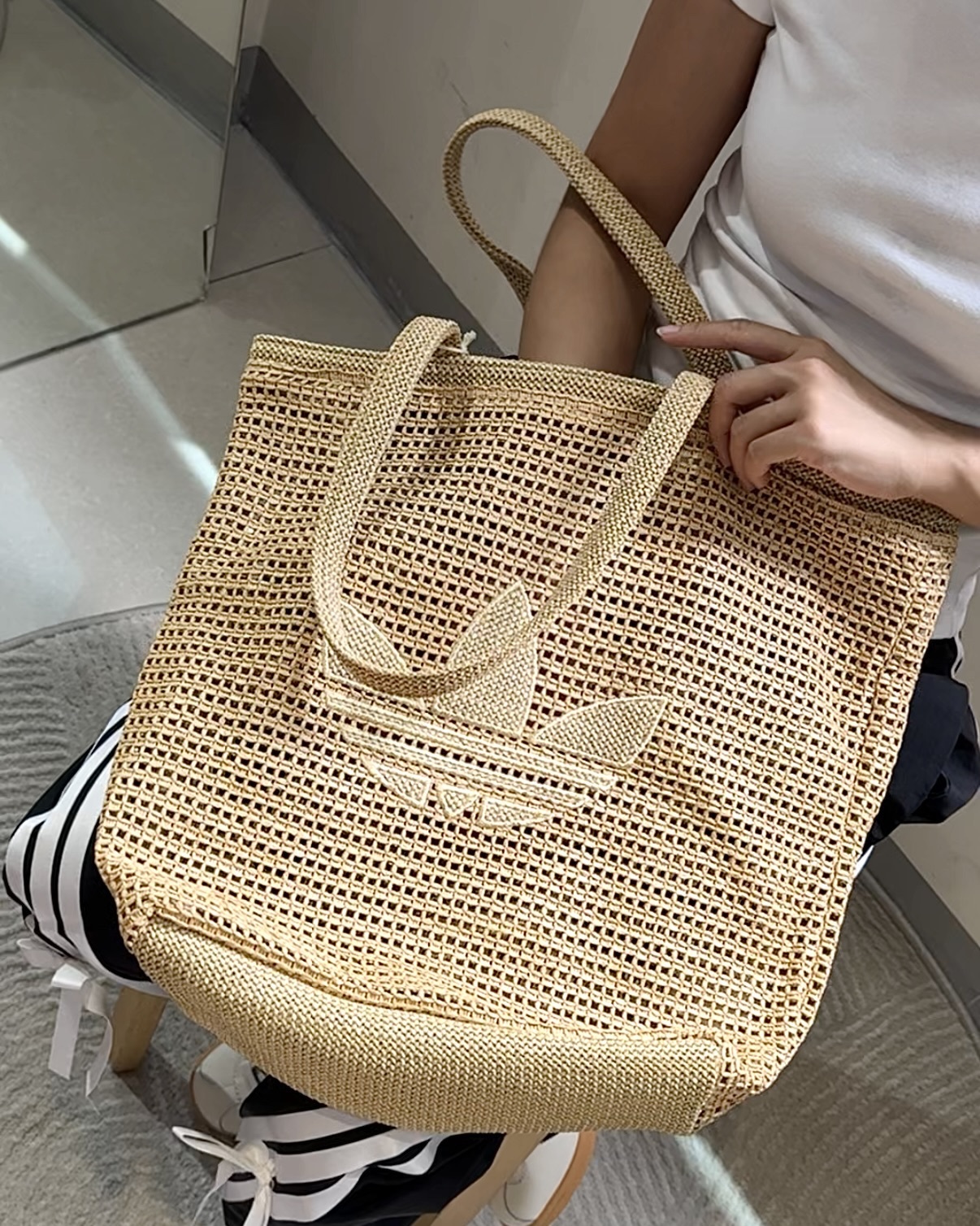 【Adidas 斷貨王‼️】法式草編包