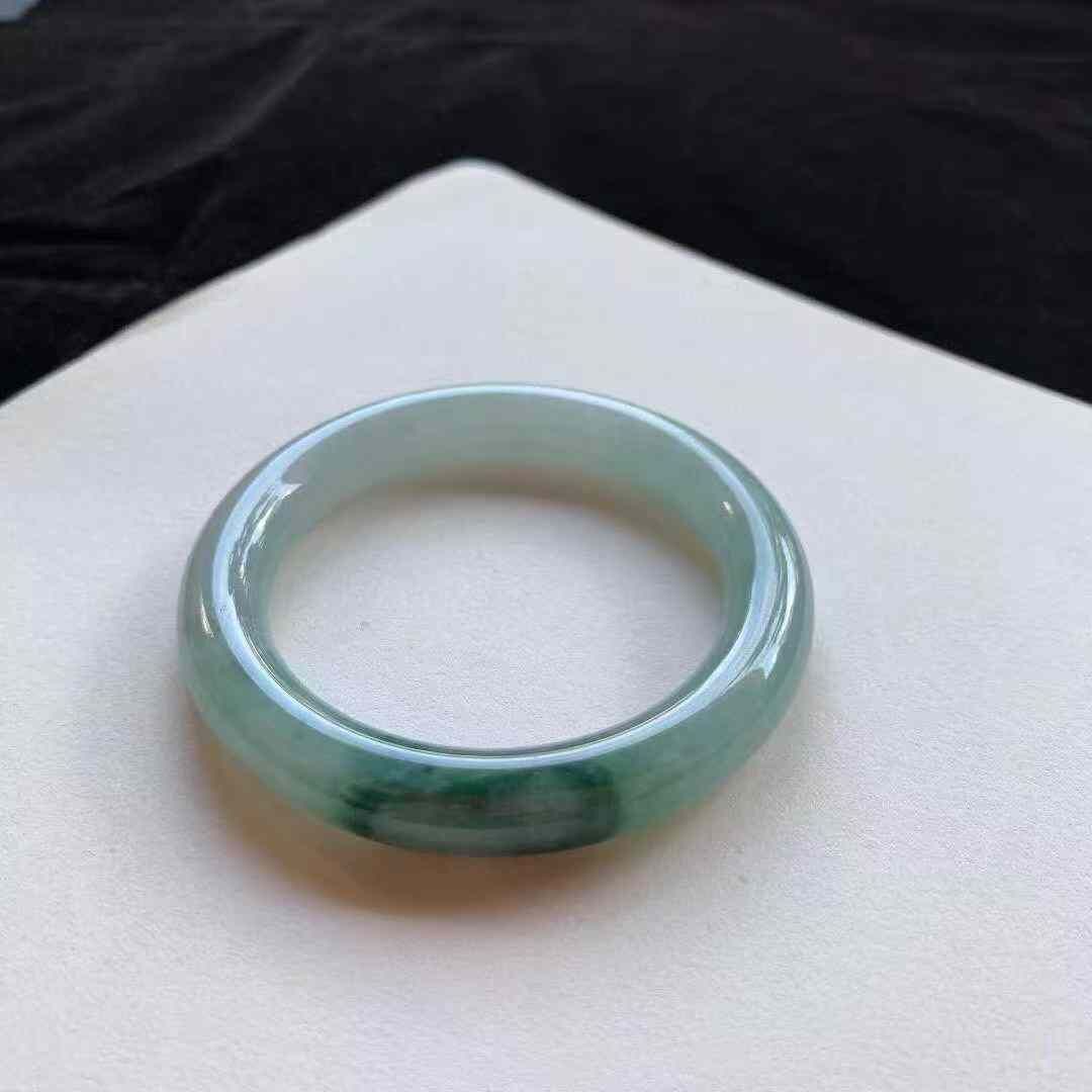 冰晴綠圓條翡翠手鐲,天然翡翠A玉, 緬甸玉, Jade, Jadeite