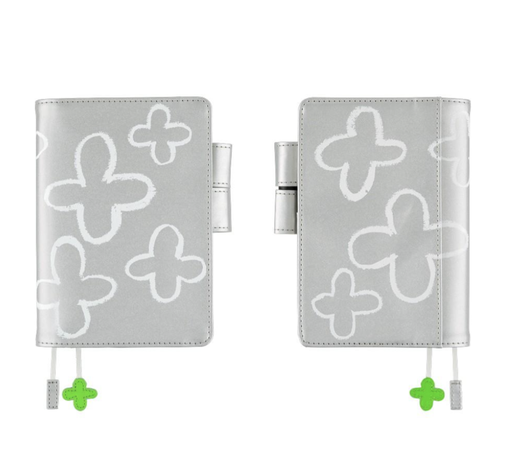 Hobonichi |ほぼ日手帳 A6手帳專用書衣 - Silver Flowers 銀花