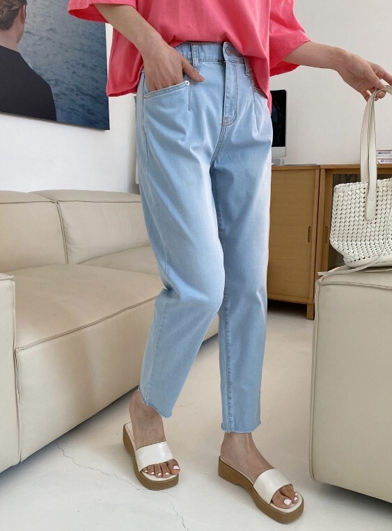 秋季新款/薄口袋車線男友褲 MANIFEST正韓🇰🇷