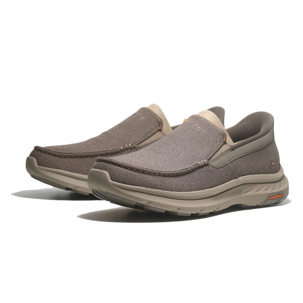 SKECHERS 休閒鞋 POLLARD WILFRED 咖棕 固特異 瞬穿 男 205451TPE