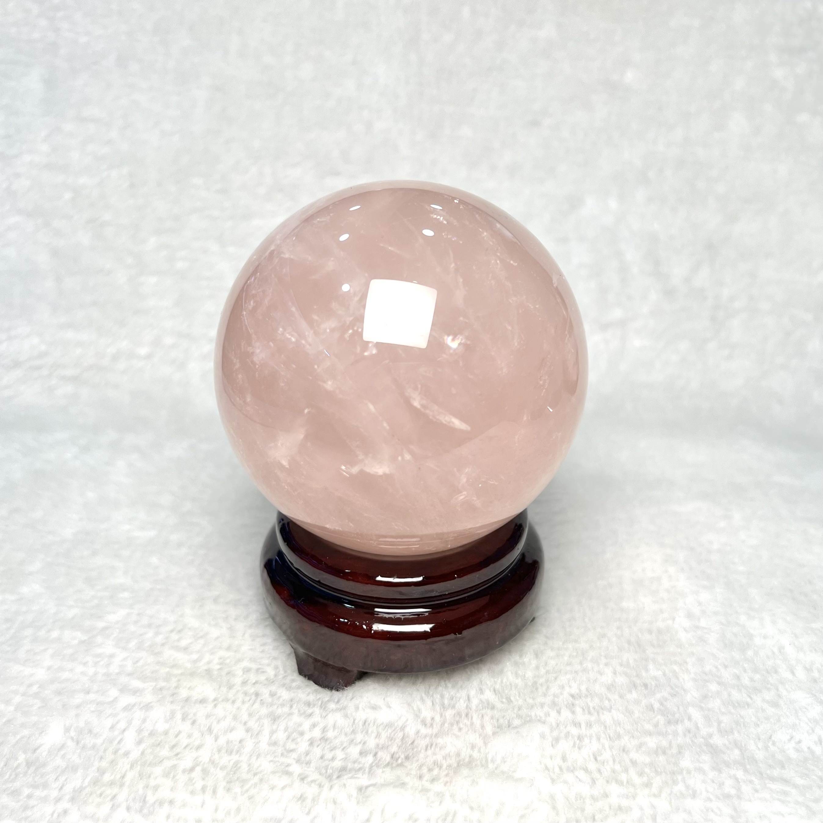 粉水晶球 8.1cm #A643