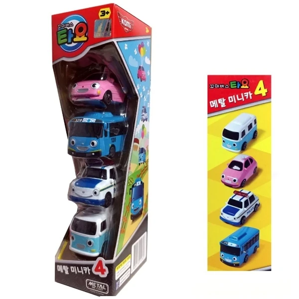 《 小巴士TAYO 》  TAYO迷你合金車4件組