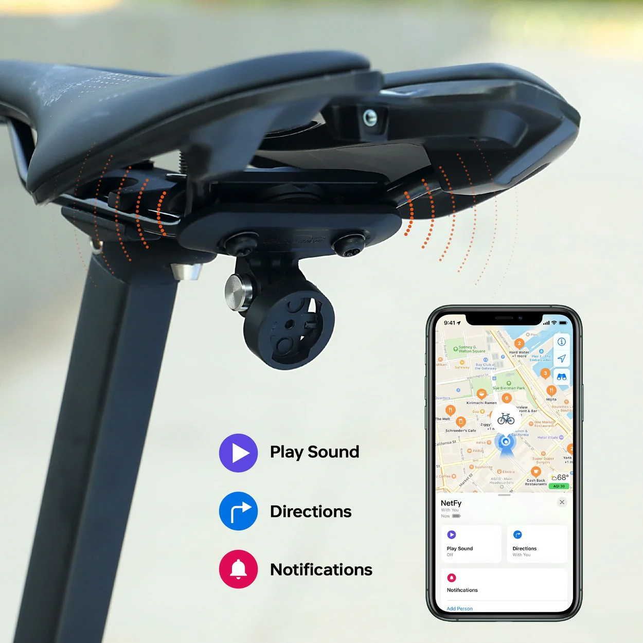 Magicshine NETFY Saddle Mount Bike Tracker