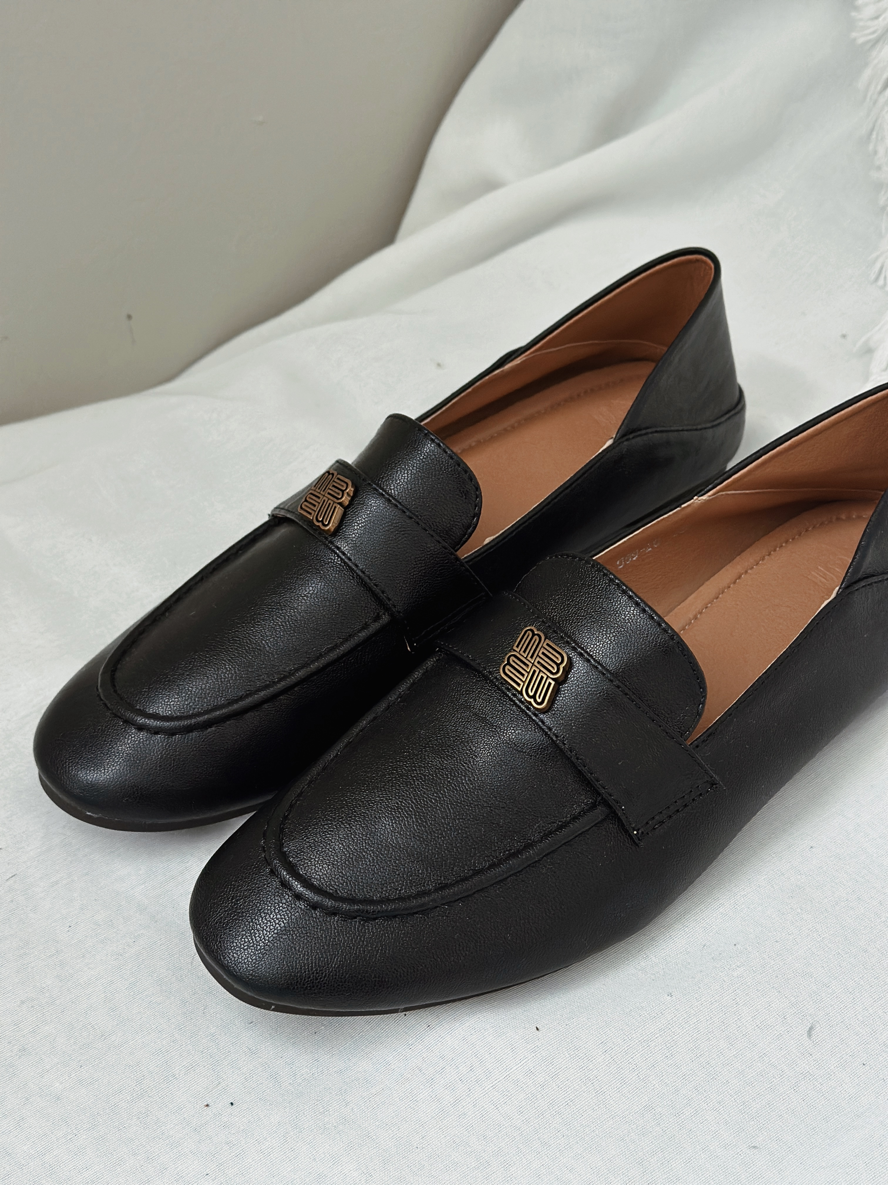 Ivetta Metallic Loafer Black - SH083BLK