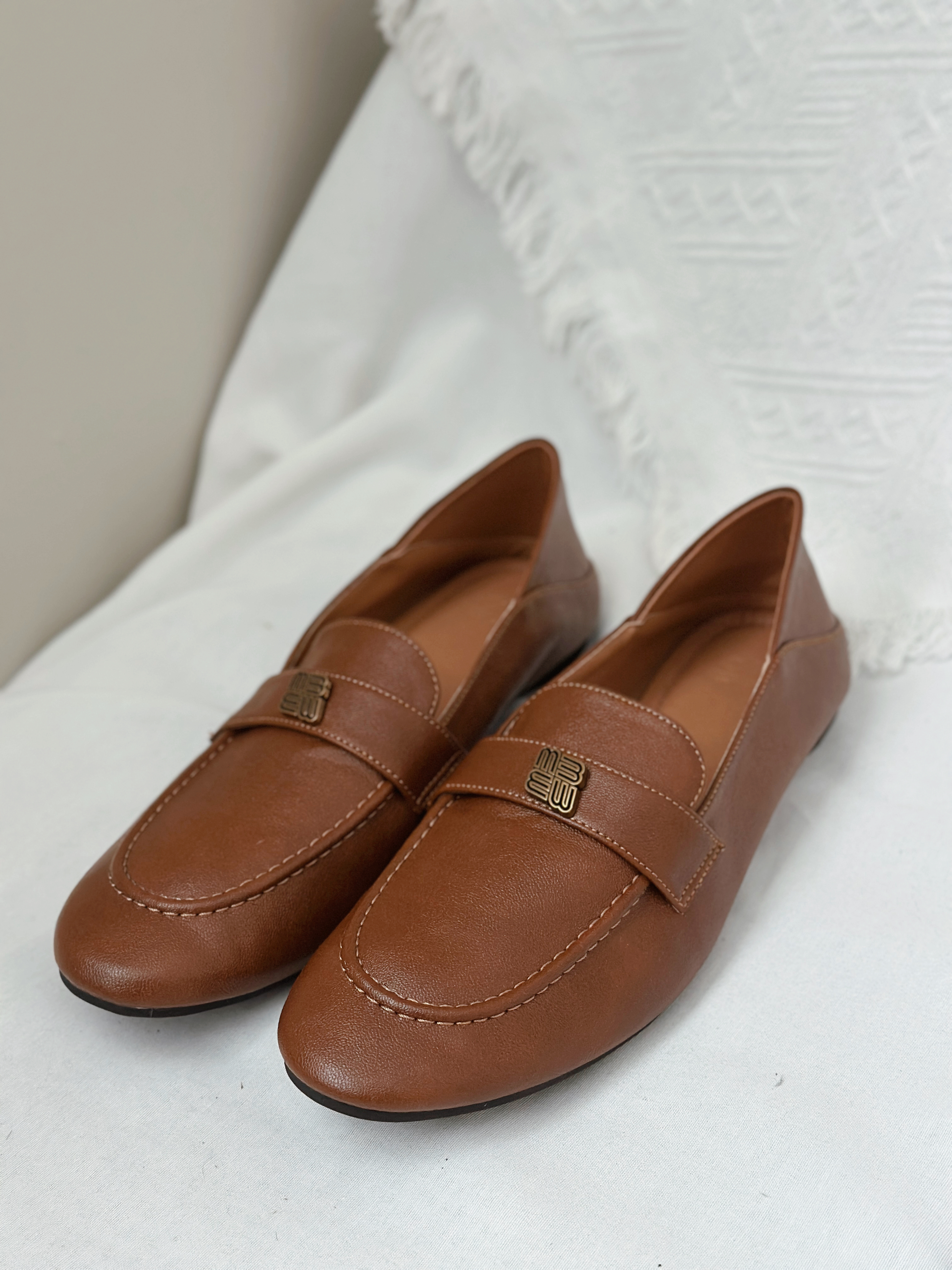 Ivetta Metallic Loafer Brown - SH083BRO