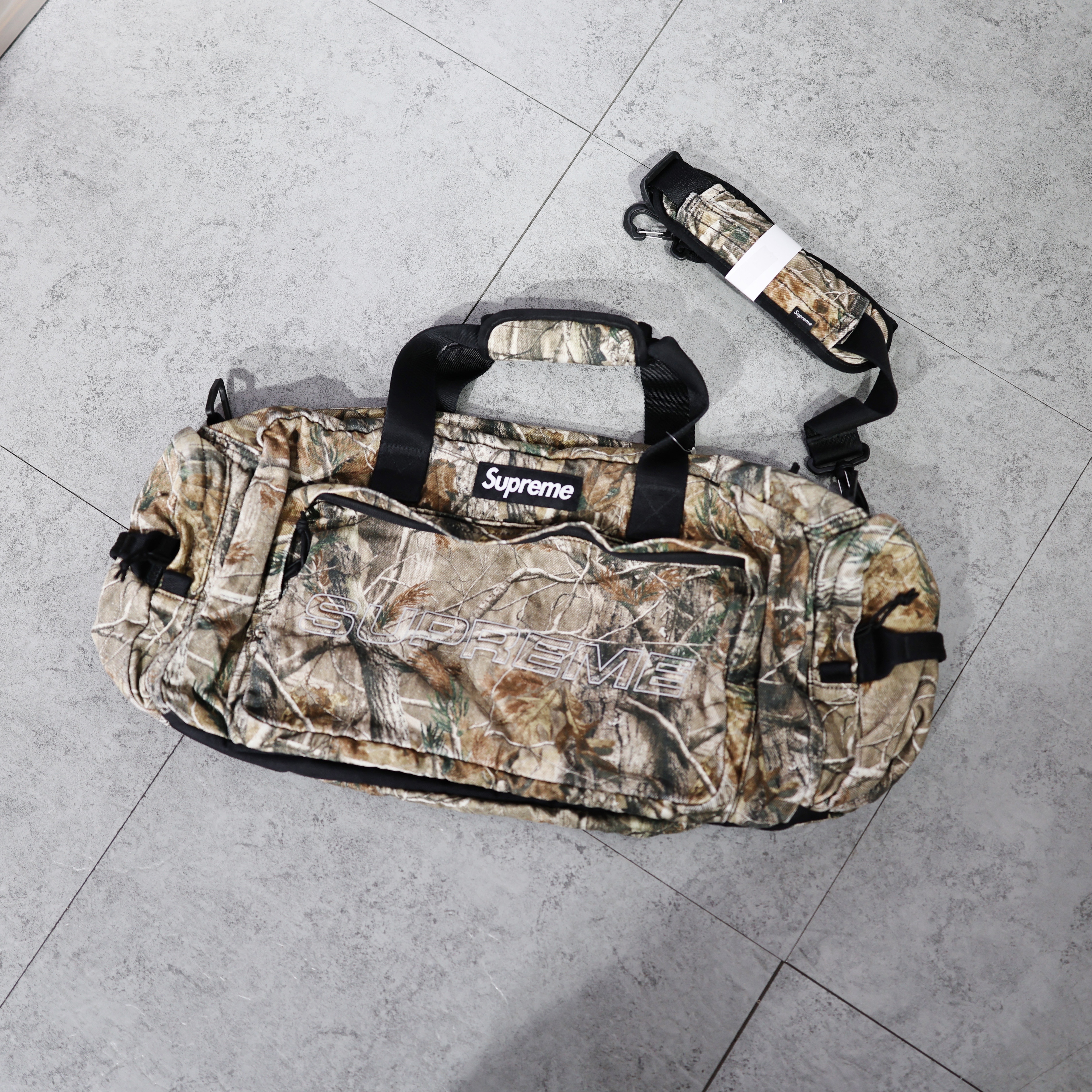 SUPREME FW25 DENIM DUFFLE BAG