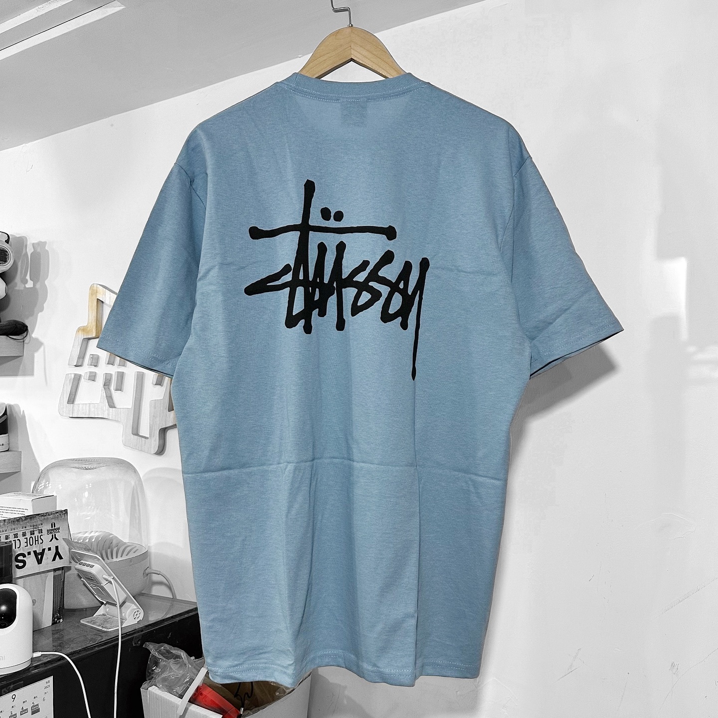 STUSSY BASIC LOGO STÜSSY TEE Slate 灰藍色