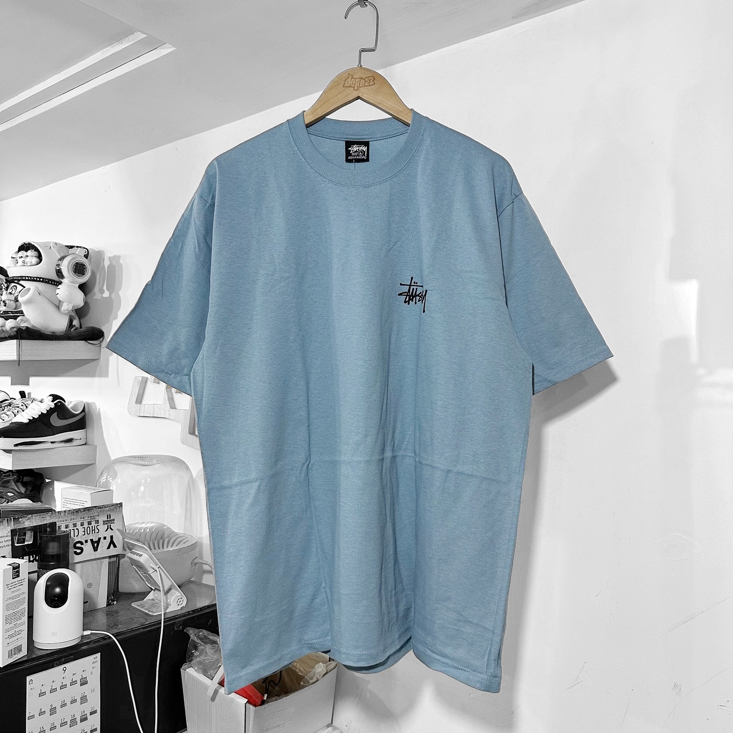 STUSSY BASIC LOGO STÜSSY TEE Slate 灰藍色