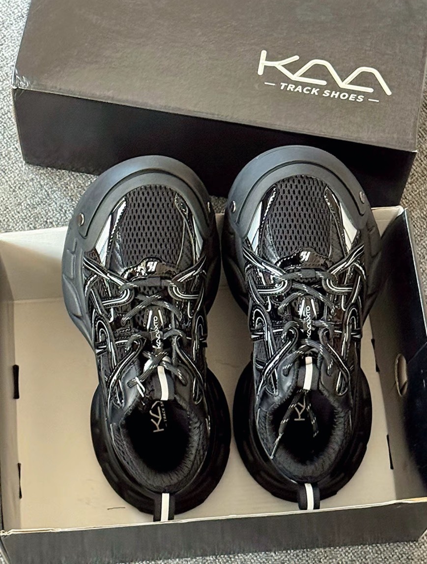 KAALIXTO "Xaga" 黑曜石 黑武士 老爹鞋 黑色 KSH240411