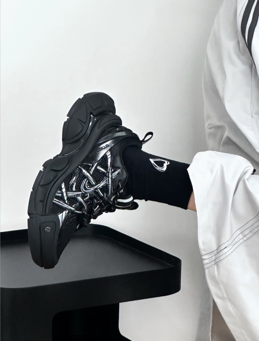 KAALIXTO "Xaga" 黑曜石 黑武士 老爹鞋 黑色 KSH240411