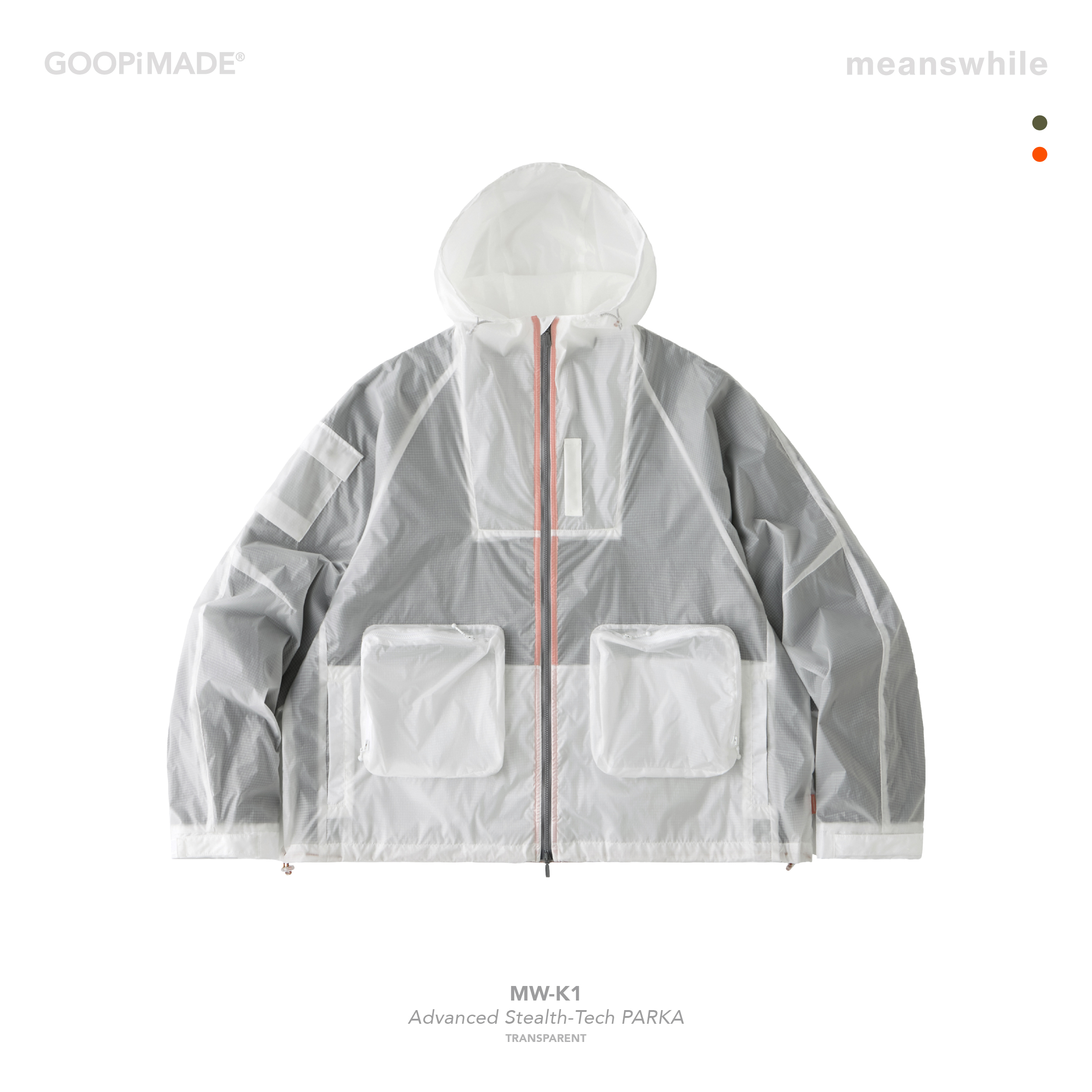 GOOPiMADE “MW-K1” Advanced Stealth-Tech PARKA - Transparent