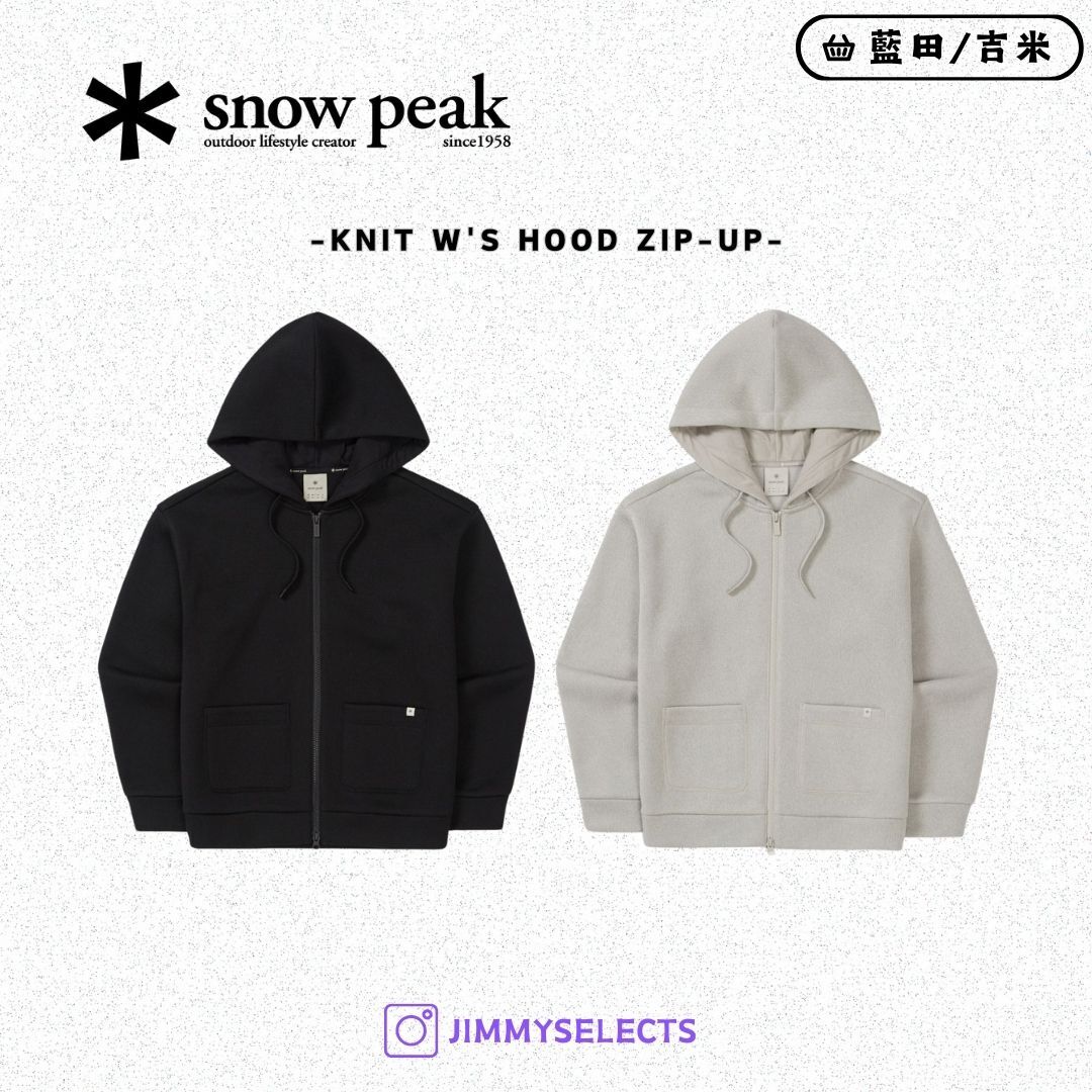 【代購】Snow Peak 雪諾必克 女 Knit 基本款 連帽 外套 長袖 S25WWFFJ79