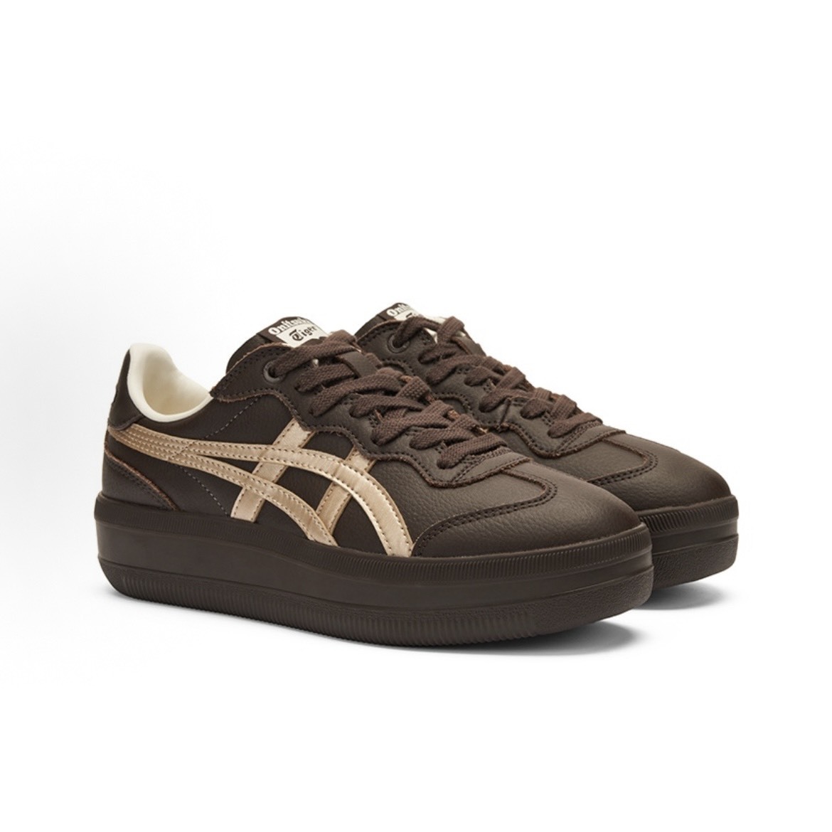 Onitsuka Tiger Tokuten CHUNK 鬼塚虎厚底皮革棕色1183C560-200