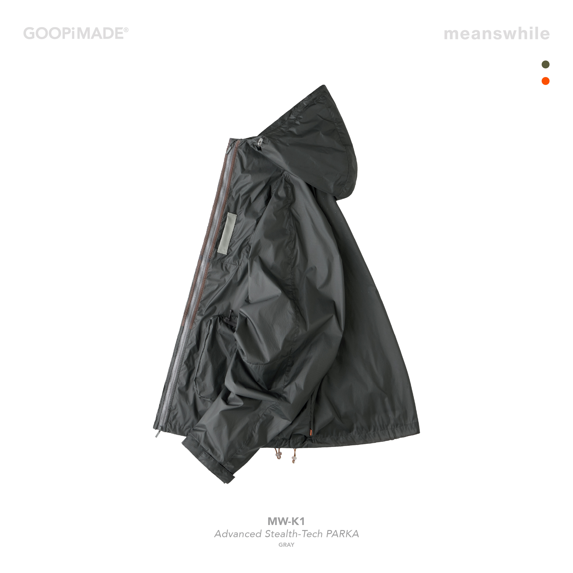 GOOPiMADE “MW-K1” Advanced Stealth-Tech PARKA - Gray