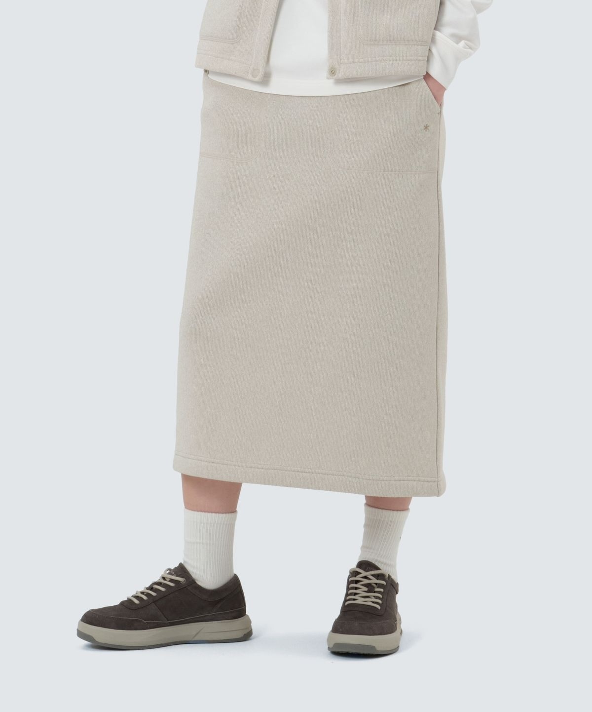 【代購】Snow Peak 雪諾必克 女 Knit 基本款 中長 裙子 S25WWFSK77