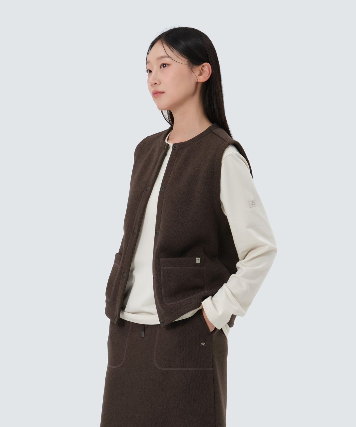 【代購】Snow Peak 雪諾必克 女 Knit 基本款 背心 外套 S25WWFVE77