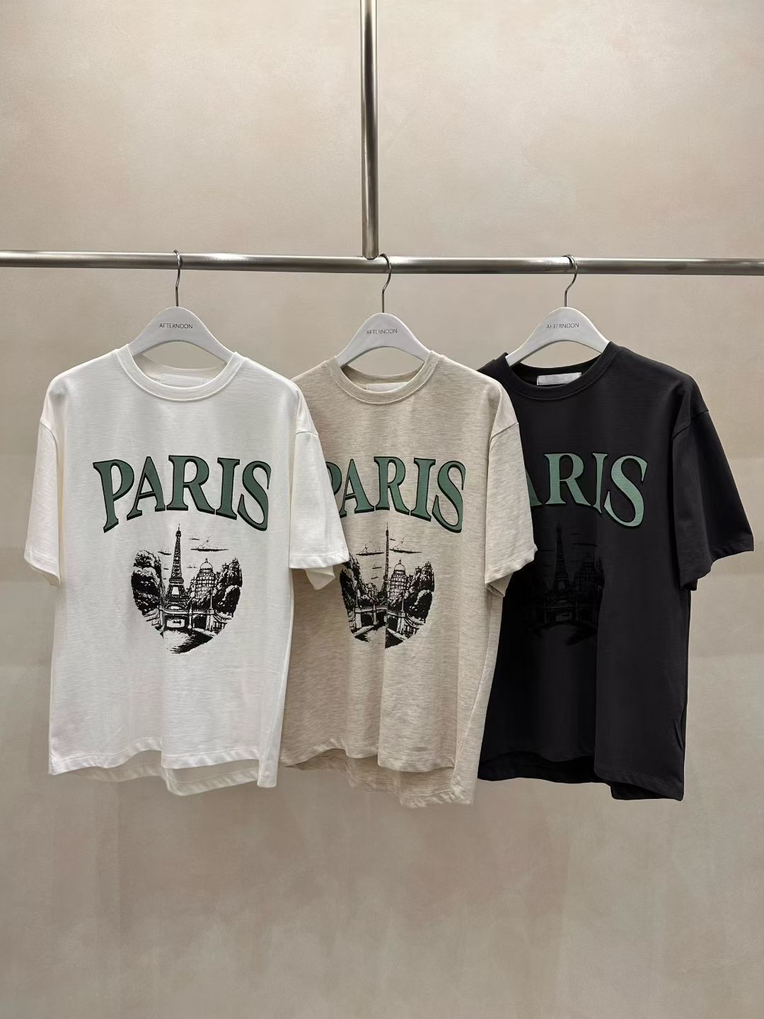 AF5030 “Paris”鐵塔圖案棉質Tee