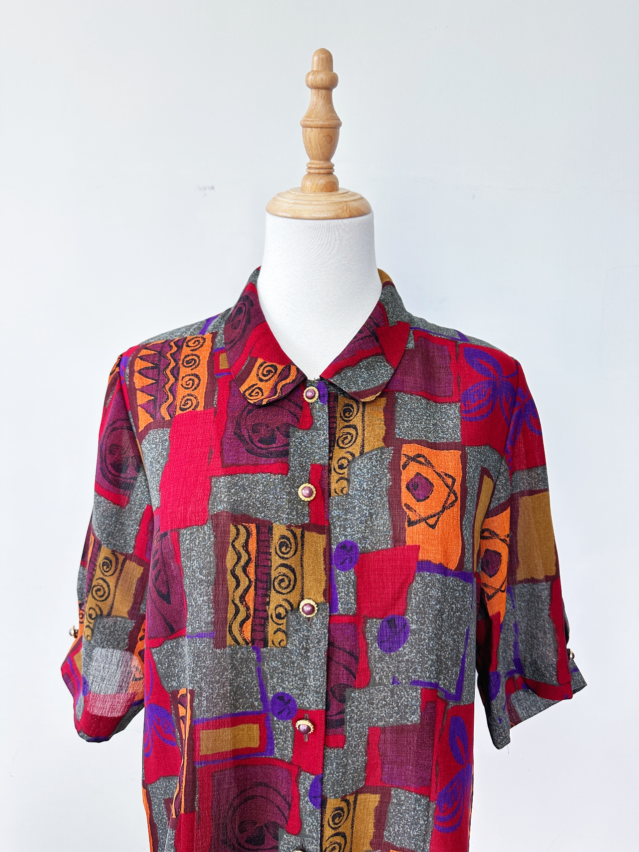 日本製原始文字古著上衣