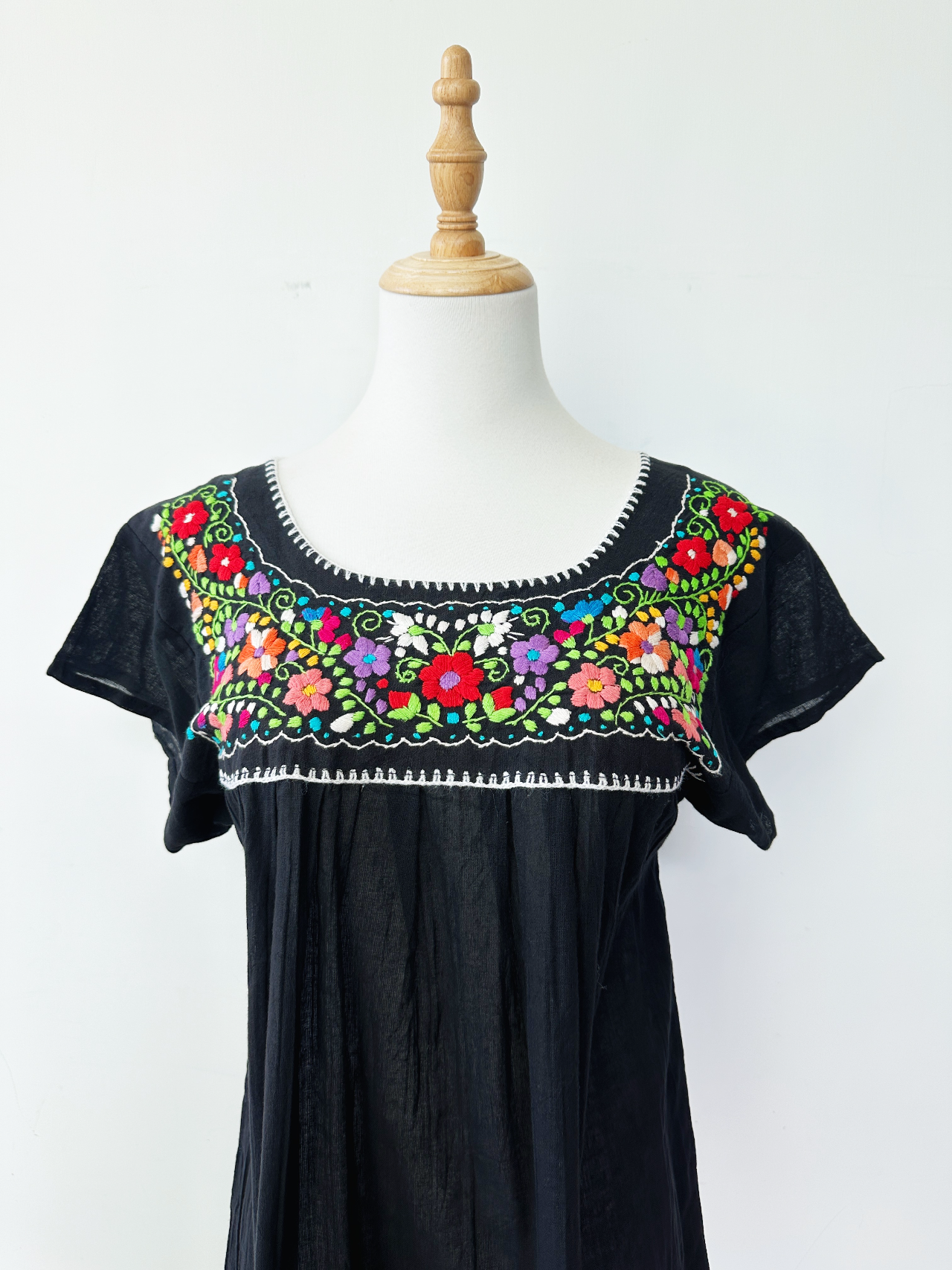 黑色墨西哥短袖上衣