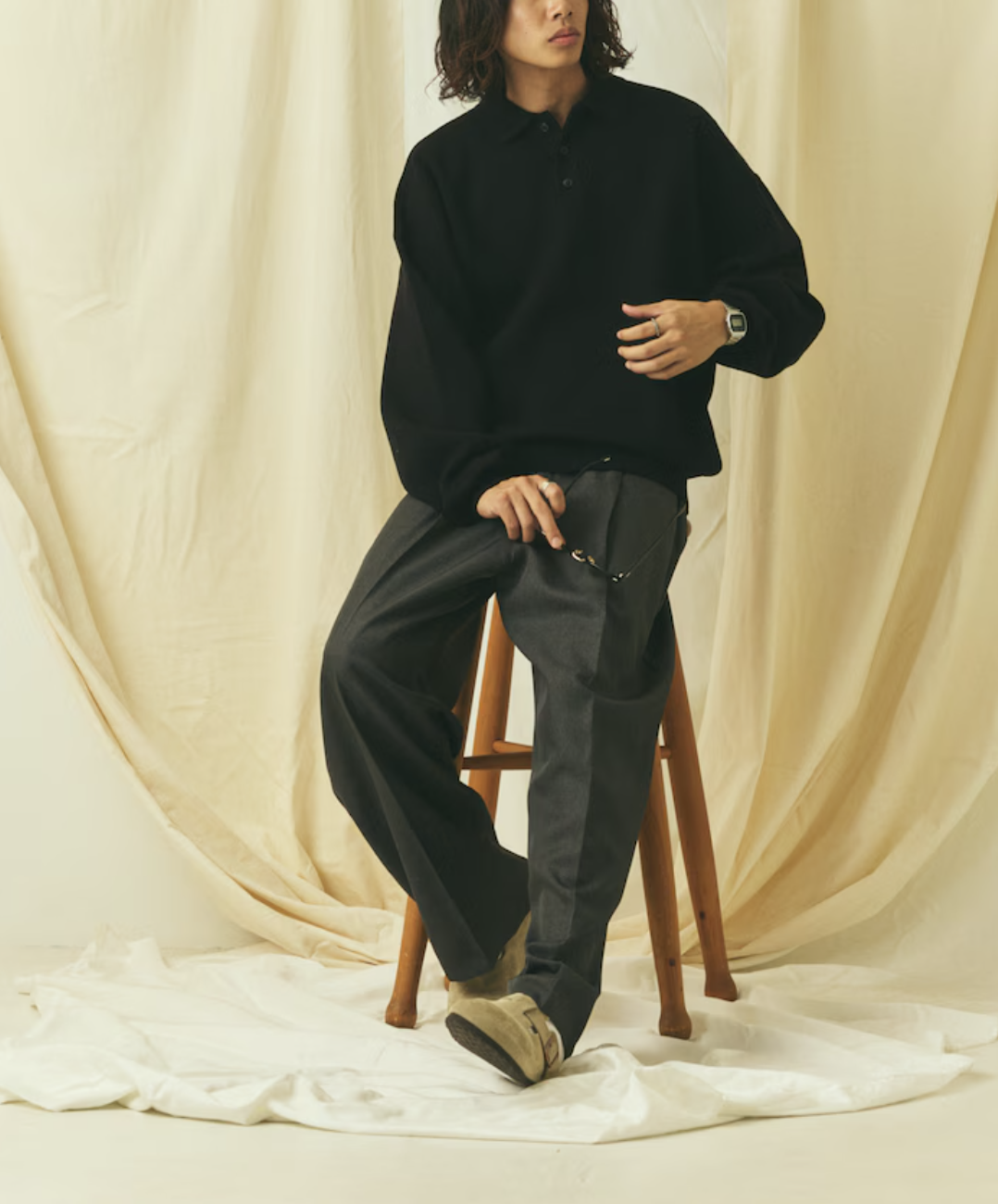 預訂 | Freak's Store Relax Fit Sweat-Like Polo Collar Knit 針織 六色