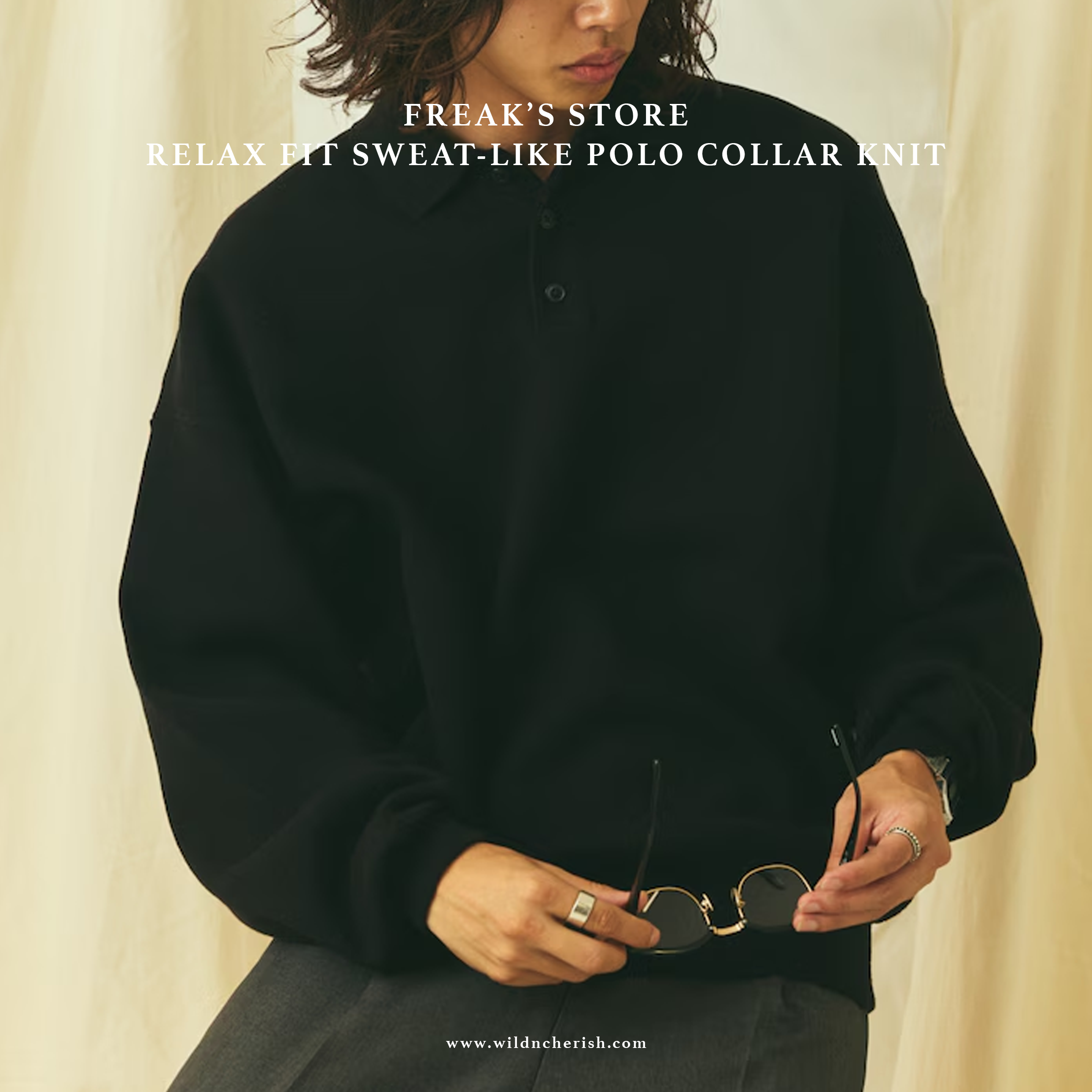 預訂 | Freak's Store Relax Fit Sweat-Like Polo Collar Knit 針織 六色