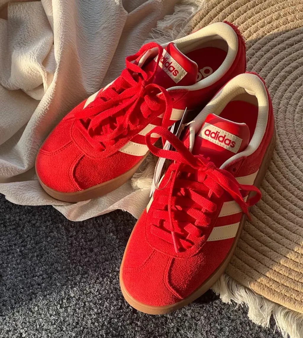 Adidas VL COURT 休閒鞋 紅色  德訓鞋 復古 男女