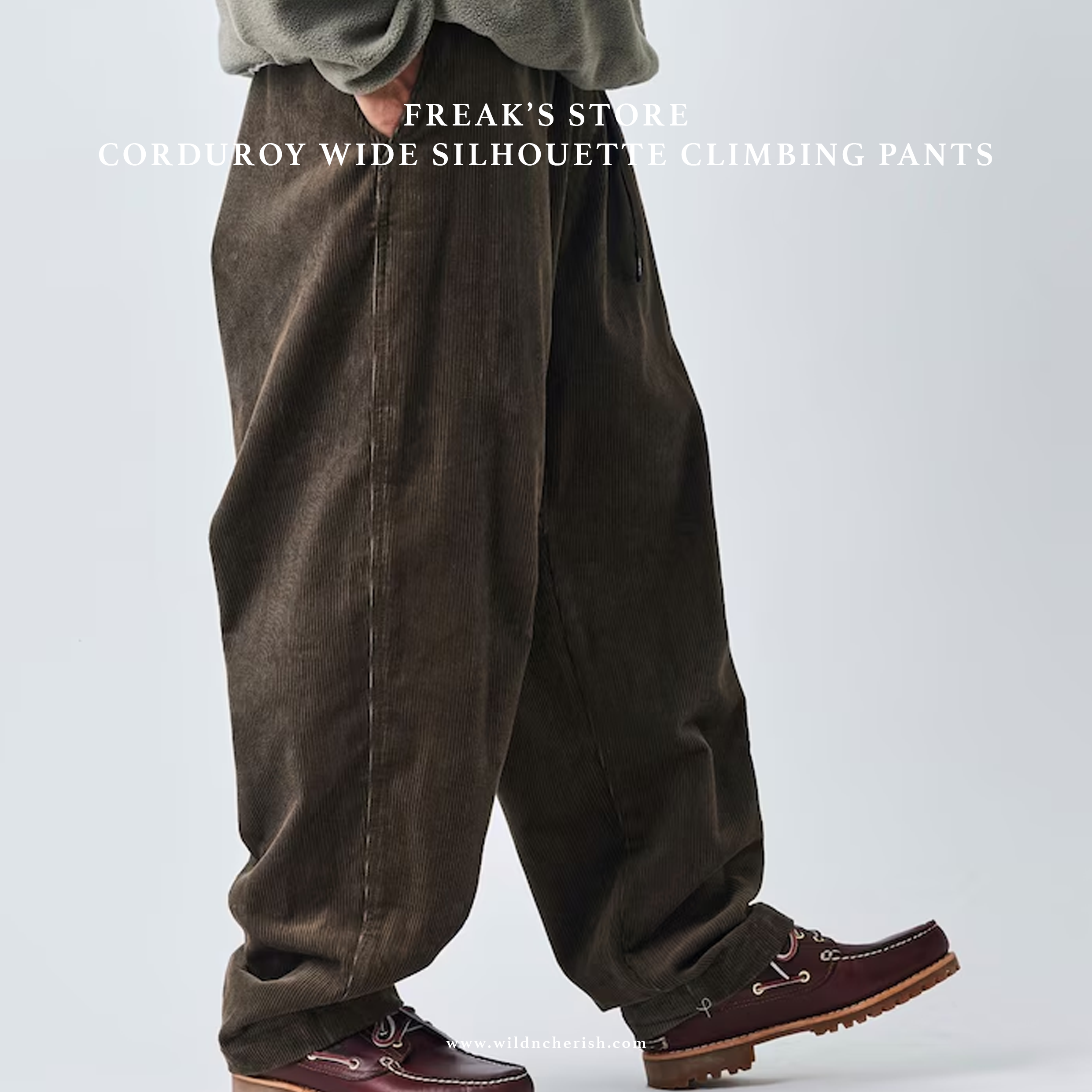 預訂 | Freak's Store Corduroy Wide Silhouette Climbing Pants 燈芯絨 五色