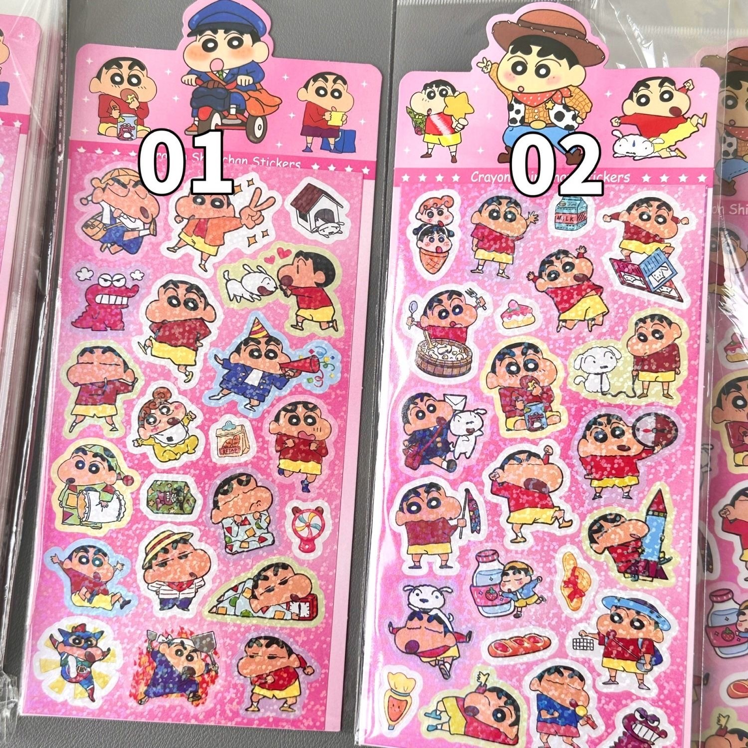 蜡笔小新 镭射贴纸