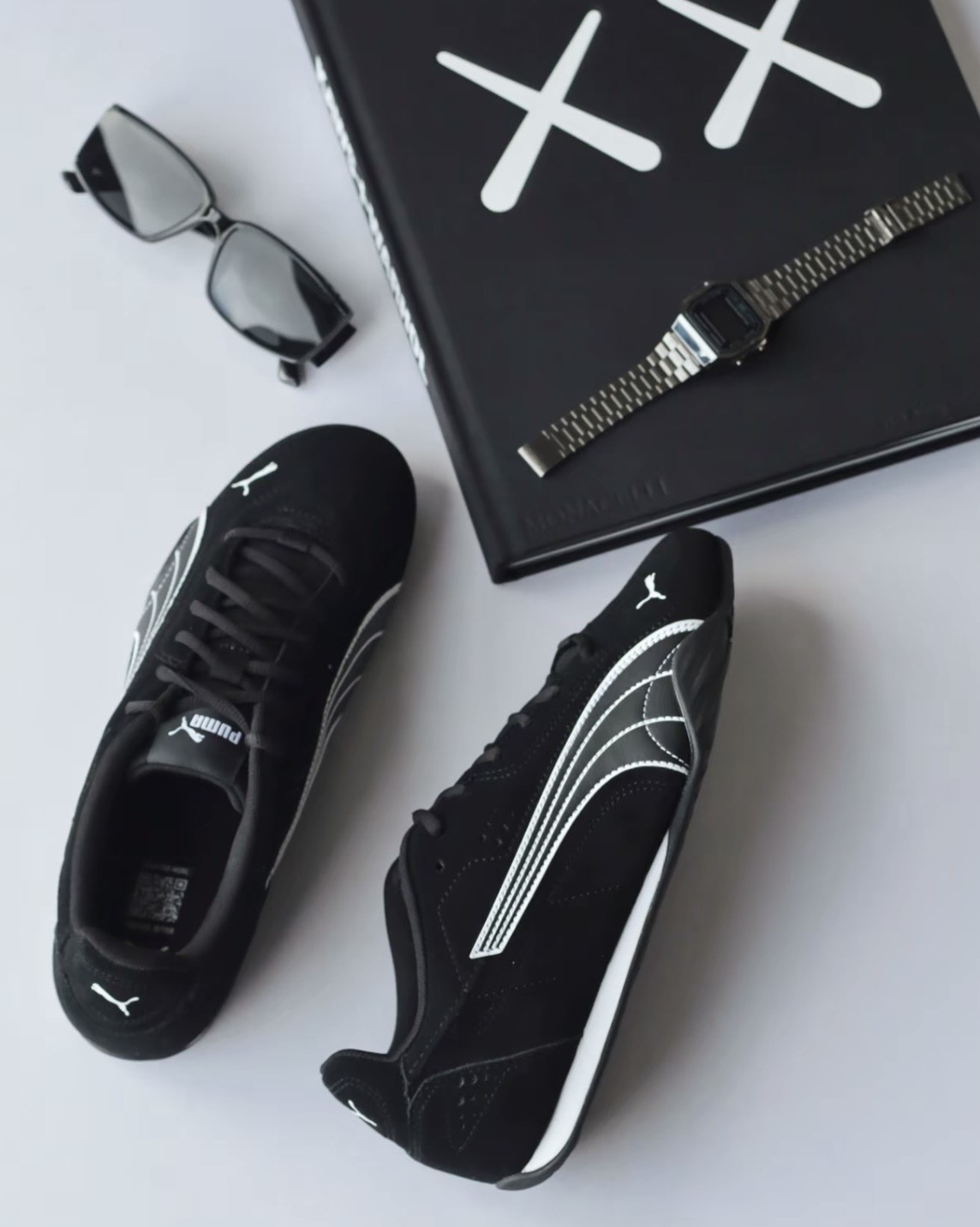 PUMA CATCH SD 復古黑白