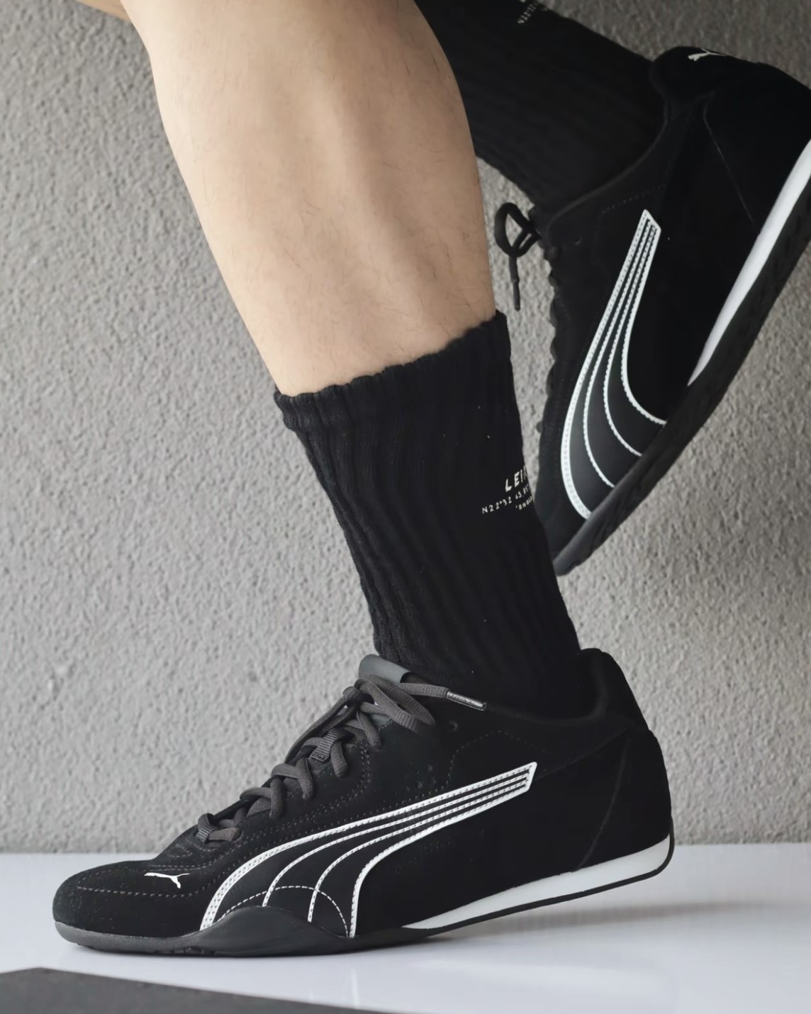 PUMA CATCH SD 復古黑白