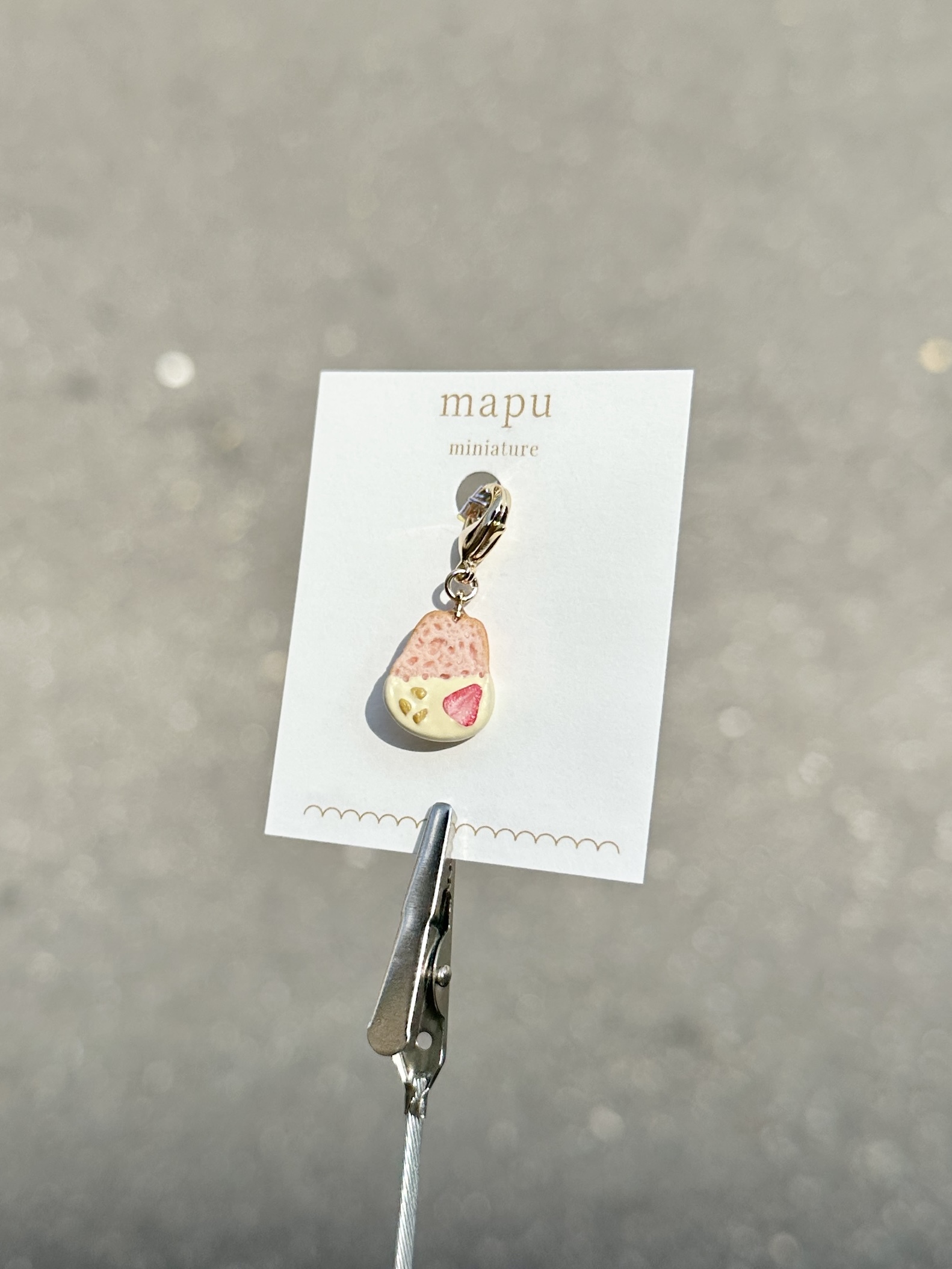 [mapu] 兔子巧克力脆餅乾吊飾 | 草莓 | NO.2