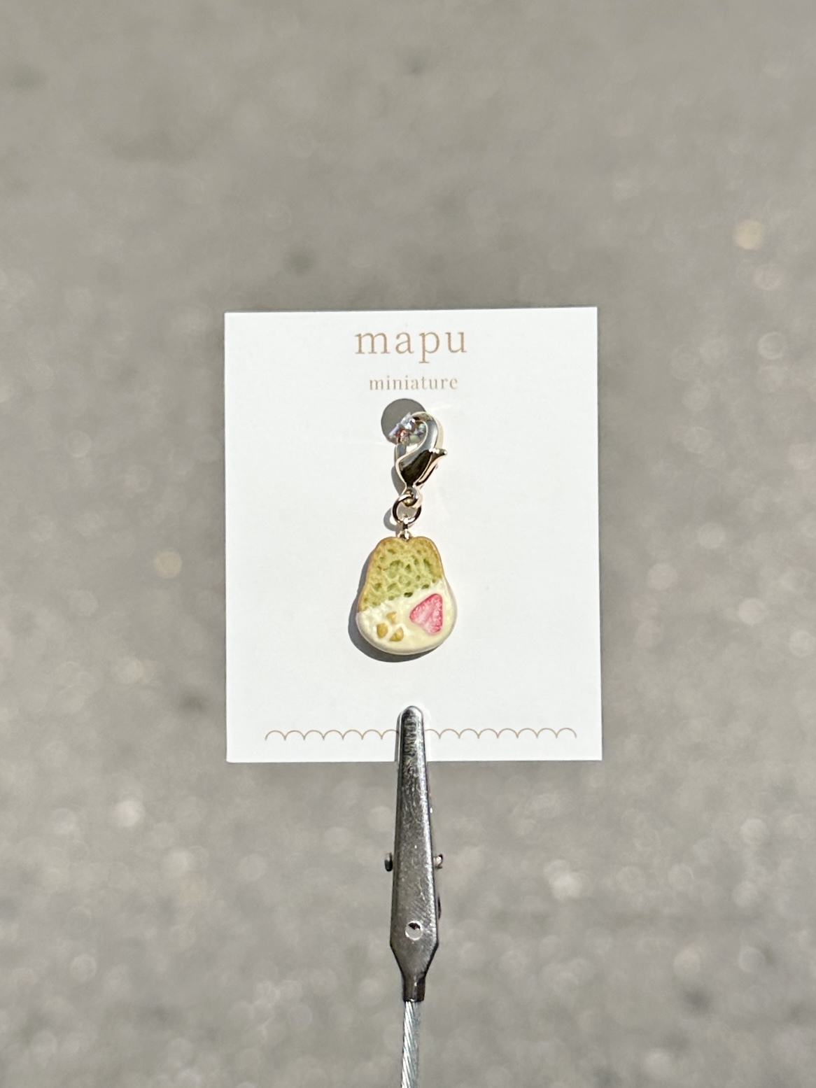 [mapu] 兔子巧克力脆餅乾吊飾 | 抹茶 | NO.3